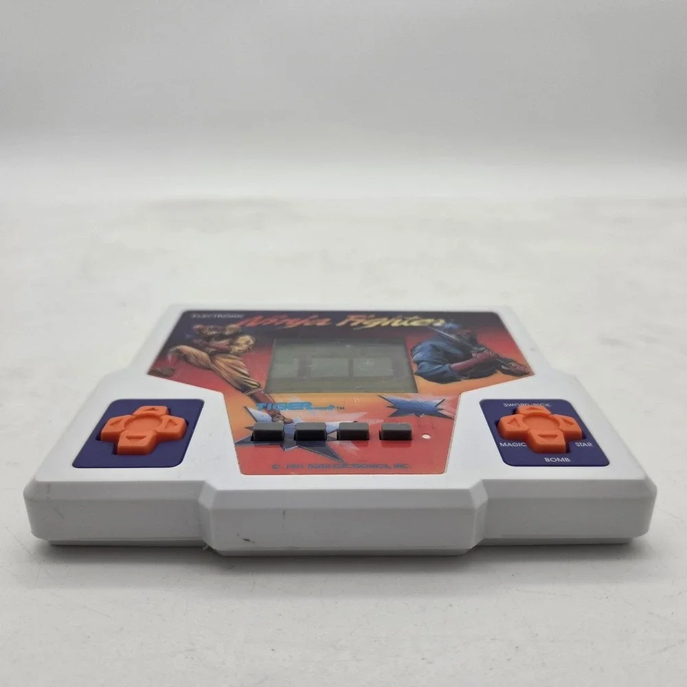 Vtg 1988 Tiger Electronics Ninja Fighter Handheld Game Missing Back Cover Works!